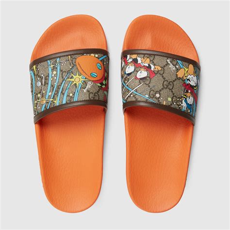 donald duck gucci flip flops|Gucci Donald Duck sandals.